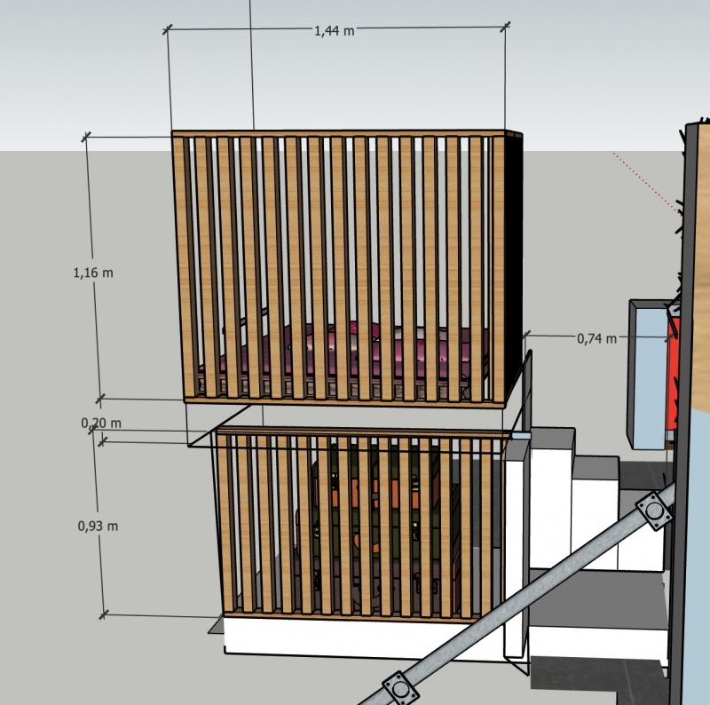 Escaliers vue côté