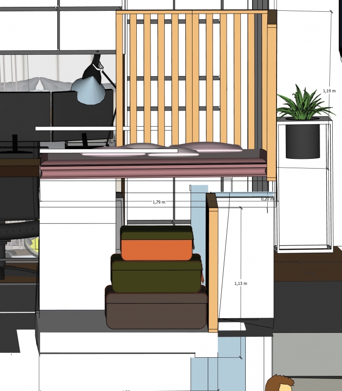 mesures stockage escaliers